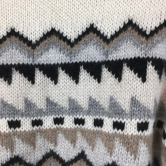 AUTUMN CASHMERE Fair Isle Cashmere/Wool Sweater - Picture 6 of 12